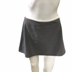 Calvin Klein Swimwear Womens M Swim Skirt Gray Coverup Elastic Waist Modest